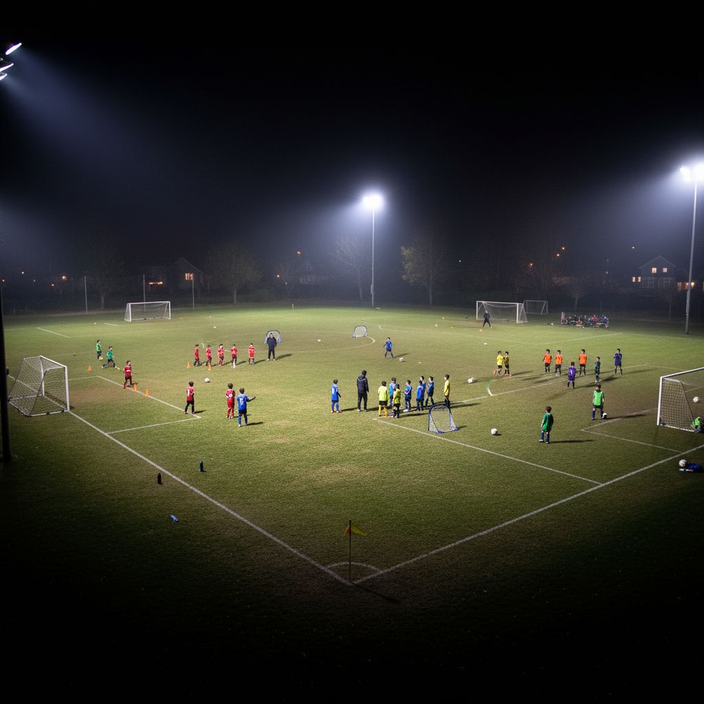 Coach with youth team